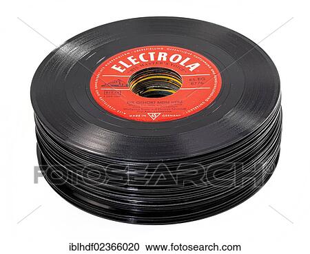 "Stack of old Electrola records, vinyl singles" View Large Photo Image Stock Image - "Stack of old Electrola records, vinyl singles". Fotosearch