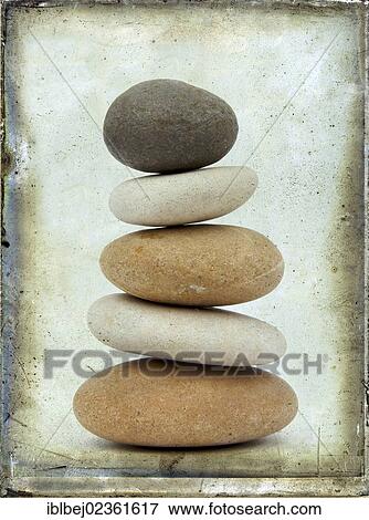 "Stacked pebbles, vintage look" View Large Photo Image Stock Photo - "Stacked pebbles, vintage look". Fotosearch
