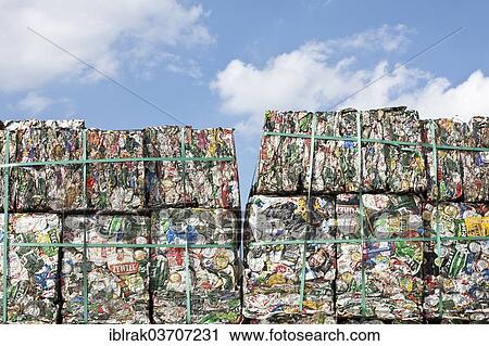 "Stacks of crushed aluminium cans, Hamburg, Hamburg, Germany, Europe" View Large Photo Image Stock Image - "Stacks of crushed aluminium cans, Hamburg, Hamburg, Germany, Europe". Fotosearch