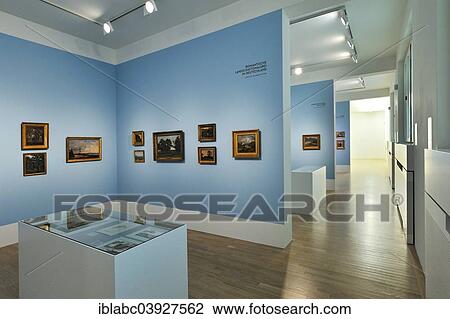 "Stadtische Galerie, gallery, of Lenbachhaus, after refurbishment in 2013, exhibition of romantic landscape paintings in Germany, Munich, Upper Bavaria, Bavaria, Germany, Europe" View Large Photo Image Stock Image - "Stadtische Galerie, gallery, of Lenbachhaus, after refurbishment in 2013, exhibition of romantic landscape paintings in Germany, Munich, Upper Bavaria, Bavaria, Germany, Europe". Fotosearch