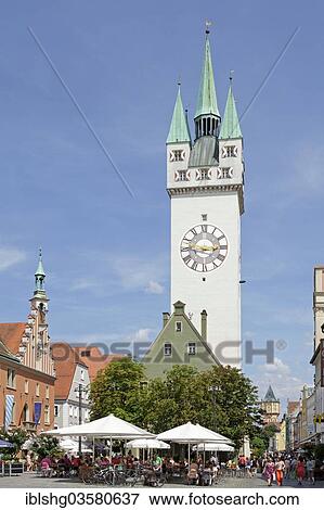 "Stadturm city Tower, Theresienplatz square, Straubing, Lower Bavaria, Bavaria, Germany, Europe" View Large Photo Image Stock Photo - "Stadturm city Tower, Theresienplatz square, Straubing, Lower Bavaria, Bavaria, Germany, Europe". Fotosearch