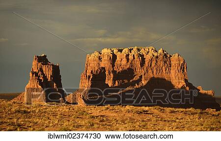 "Stagecoach rock formations, thunderstorm, eroded entrada sandstone hoodoos and rock formations, Goblins, Goblin Valley State Park, San Rafael Reef Desert, Utah, Southwestern USA, USA" View Large Photo Image Stock Image - "Stagecoach rock formations, thunderstorm, eroded entrada sandstone hoodoos and rock formations, Goblins, Goblin Valley State Park, San Rafael Reef Desert, Utah, Southwestern USA, USA". Fotosearch