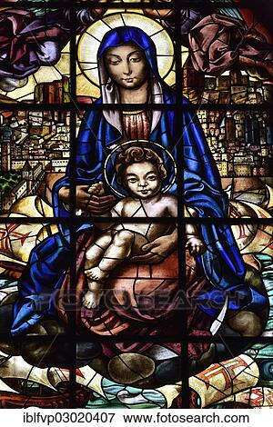 "Stain-glass window of the church of Igreja Santa Maria, part of Ermida de Sao Jeronimo, Monastery of Jeronimos, Belem, Lisbon, Lisbon District, Portugal, Europe" View Large Photo Image Stock Photo - "Stain-glass window of the church of Igreja Santa Maria, part of Ermida de Sao Jeronimo, Monastery of Jeronimos, Belem, Lisbon, Lisbon District, Portugal, Europe". Fotosearch