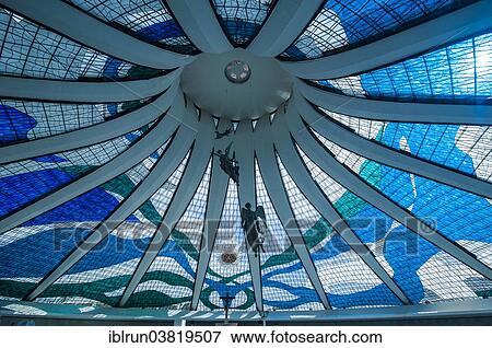 "Stained glass in the Metropolitan Cathedral of Brasilia, Brasilia, Brazil, South America" View Large Photo Image Stock Photo - "Stained glass in the Metropolitan Cathedral of Brasilia, Brasilia, Brazil, South America". Fotosearch