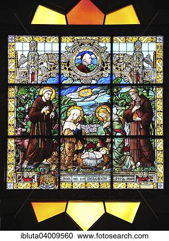 "Stained glass window above the main altar, St. Catherine Church, Bethlehem, Palestine, West Bank" View Large Photo Image Stock Image - "Stained glass window above the main altar, St. Catherine Church, Bethlehem, Palestine, West Bank". Fotosearch