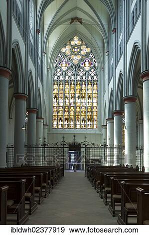 "Stained-glass windows on the west facade, Altenberg Cathedral, Altenberg, Odenthal, Bergisches Land region, North Rhine-Westphalia, Germany, Europe" View Large Photo Image Stock Photo - "Stained-glass windows on the west facade, Altenberg Cathedral, Altenberg, Odenthal, Bergisches Land region, North Rhine-Westphalia, Germany, Europe". Fotosearch