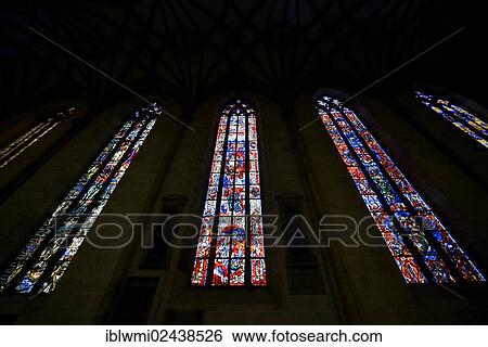 "Stained glass windows, side aisle, interior, Ulm Minster, Ulm, Baden-Wurttemberg, Germany, Europe" View Large Photo Image Stock Photograph - "Stained glass windows, side aisle, interior, Ulm Minster, Ulm, Baden-Wurttemberg, Germany, Europe". Fotosearch
