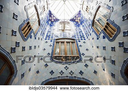 "Staircase, Casa Batllo, designed by architect Antoni Gaudi, Barcelona, Catalonia, Spain, Europe" View Large Photo Image Picture - "Staircase, Casa Batllo, designed by architect Antoni Gaudi, Barcelona, Catalonia, Spain, Europe". Fotosearch
