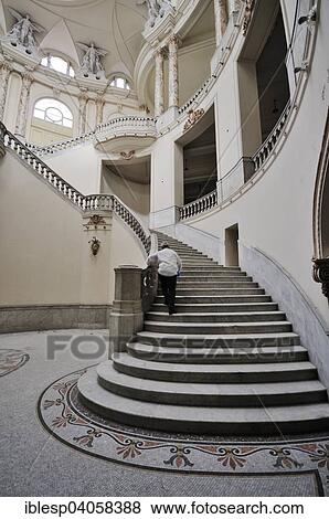 Stock Photo - "Staircase, Gran Teatro de La Habana, Great Theatre of Havana, Centro Habana, Havana, Ciudad de La Habana, Cuba, North America". Fotosearch