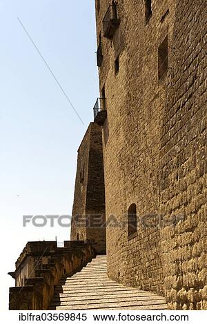 Stock Photography - "Staircase in Castel dell'Ovo, Castle of the Egg, Naples, Campania, Italy, Europe". Fotosearch