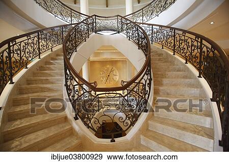 Stock Photo - "Staircase in the Cascade Wellness and Lifestyle Resort, Lagos, Portugal, Europe". Fotosearch