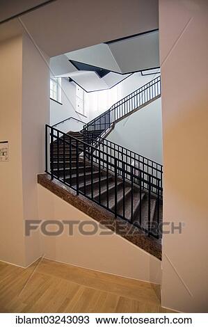 "Staircase in the old Lenbach Villa, State Gallery Lenbachhaus Munich, after the total refurbishment in 2013, Maxvorstadt, Munich, Upper Bavaria, Bavaria, Germany, Europe" View Large Photo Image Stock Image - "Staircase in the old Lenbach Villa, State Gallery Lenbachhaus Munich, after the total refurbishment in 2013, Maxvorstadt, Munich, Upper Bavaria, Bavaria, Germany, Europe". Fotosearch