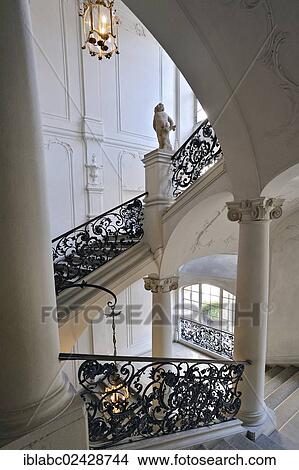 "Staircase in the Residenz Eichstaett palace, the former residence of the prince bishop, Eichstaett, Bavaria, Germany, Europe" View Large Photo Image Picture - "Staircase in the Residenz Eichstaett palace, the former residence of the prince bishop, Eichstaett, Bavaria, Germany, Europe". Fotosearch
