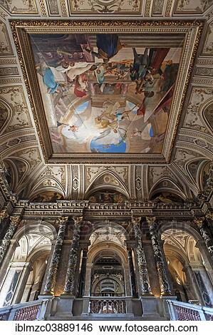 "Staircase with ceiling painting by Mihaly Munkacsy, 1890, Kunsthistorisches Museum, Museum of Fine Arts, 1891, Vienna, Vienna State, Austria, Europe" View Large Photo Image Stock Photograph - "Staircase with ceiling painting by Mihaly Munkacsy, 1890, Kunsthistorisches Museum, Museum of Fine Arts, 1891, Vienna, Vienna State, Austria, Europe". Fotosearch