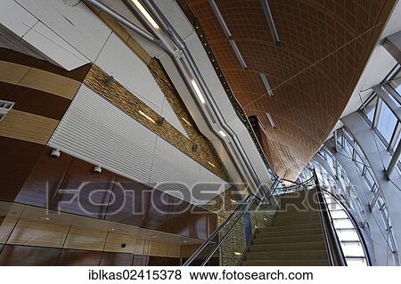Staircase with escalators, futuristic architecture, Metro Station, Dubai, United Arab Emirates, Middle East, Asia View Large Photo Image Stock Photo - Staircase with escalators, futuristic architecture, Metro Station, Dubai, United Arab Emirates, Middle East, Asia. Fotosearch