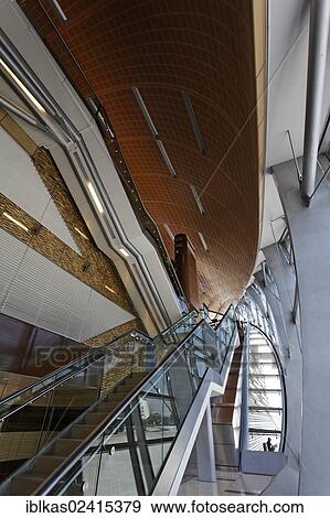 Staircase with escalators, futuristic architecture, Metro Station, Dubai, United Arab Emirates, Middle East, Asia View Large Photo Image Stock Photo - Staircase with escalators, futuristic architecture, Metro Station, Dubai, United Arab Emirates, Middle East, Asia. Fotosearch