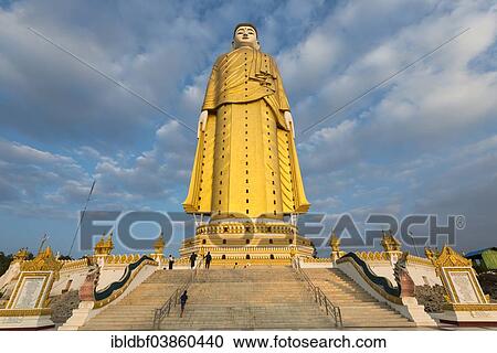 "Stairs, Lay Kyun Sakkya, standing Buddha statue, Maha Bodhi Ta Htaung, Monywa, Sagaing Region, Myanmar, Asia" View Large Photo Image Stock Image - "Stairs, Lay Kyun Sakkya, standing Buddha statue, Maha Bodhi Ta Htaung, Monywa, Sagaing Region, Myanmar, Asia". Fotosearch