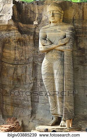 "Standing Buddha, Gal Vihara, UNESCO World Heritage Site, Polonnaruwa, North Central Province, Sri Lanka, Asia" View Large Photo Image Stock Photo - "Standing Buddha, Gal Vihara, UNESCO World Heritage Site, Polonnaruwa, North Central Province, Sri Lanka, Asia". Fotosearch