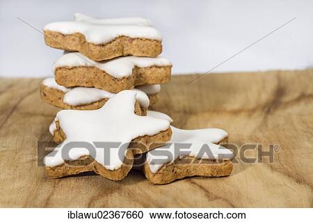 Star-shaped cinnamon cookies View Large Photo Image Stock Image - Star-shaped cinnamon cookies. Fotosearch