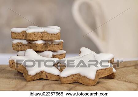 Star-shaped cinnamon cookies View Large Photo Image Stock Photography - Star-shaped cinnamon cookies. Fotosearch