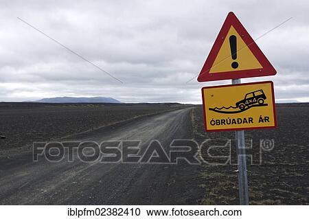 "Start of the F88 highland road with sign, Iceland, Europe" View Large Photo Image Stock Image - "Start of the F88 highland road with sign, Iceland, Europe". Fotosearch