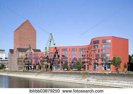 "State Archives of North Rhine-Westphalia in Duisburg Inner Harbour, former granary of the Rheinisch-Westfalische Speditions-Gesellschaft freight forwarding company RWSG, inner harbour, Duisburg, Ruhr district, North Rhine-Westphalia, Germany, Europe" View Large Photo Image Stock Image - "State Archives of North Rhine-Westphalia in Duisburg Inner Harbour, former granary of the Rheinisch-Westfalische Speditions-Gesellschaft freight forwarding company RWSG, inner harbour, Duisburg, Ruhr district, North Rhine-Westphalia, Germany, Europe". Fotosearch