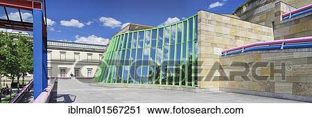 Stock Image - "State Gallery of Stuttgart, Baden-Wuerttemberg, Germany, Europe". Fotosearch