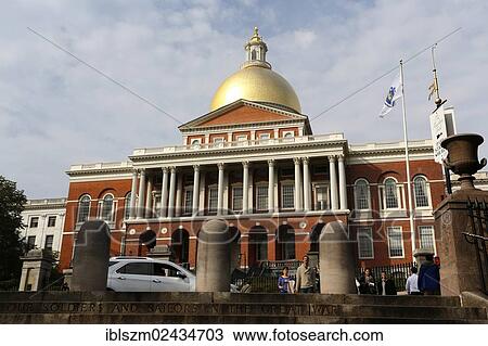 Stock Image - "State House, Boston, Massachusetts, USA". Fotosearch