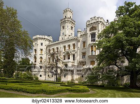 State XIII Century castle, Hluboka nad Vltavou, Bohemia, Czech Republic, Europe View Large Photo Image Stock Photo - State XIII Century castle, Hluboka nad Vltavou, Bohemia, Czech Republic, Europe. Fotosearch