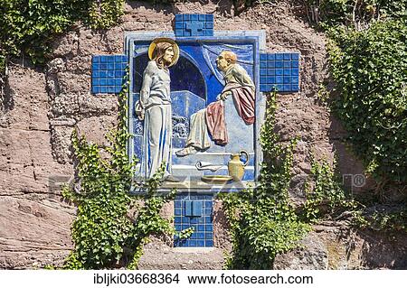 "Station of the Cross Mont Sainte-Odile Abbey, Ottrott, Departement Bas-Rhin, Alsace, France, Europe" View Large Photo Image Picture - "Station of the Cross Mont Sainte-Odile Abbey, Ottrott, Departement Bas-Rhin, Alsace, France, Europe". Fotosearch