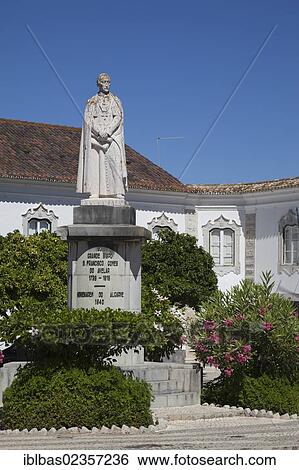 "Statue """"Ao Grande Bispo Dom Francisco Gomes Do Avelar"""", Largo de Se, Faro, Algarve, Portugal, Europe" View Large Photo Image Stock Photograph - "Statue """"Ao Grande Bispo Dom Francisco Gomes Do Avelar"""", Largo de Se, Faro, Algarve, Portugal, Europe". Fotosearch