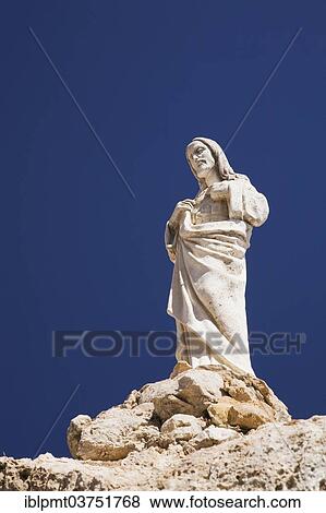 "Statue at the Shrine of the Virgin of the Rock, Mijas, Andalusia, Spain, Europe" View Large Photo Image Stock Photo - "Statue at the Shrine of the Virgin of the Rock, Mijas, Andalusia, Spain, Europe". Fotosearch