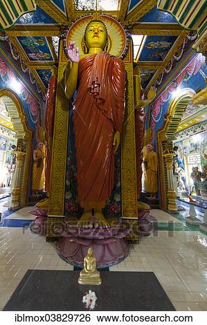 "Statue in the old Buddhist temple complex of Sri Pushparama Maha Viharaya, near Balapitiya, Welitara Region, Southern Province, Sri Lanka, Asia" View Large Photo Image Stock Photograph - "Statue in the old Buddhist temple complex of Sri Pushparama Maha Viharaya, near Balapitiya, Welitara Region, Southern Province, Sri Lanka, Asia". Fotosearch