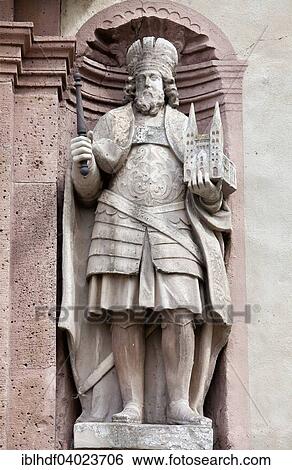 "Statue, Ludwig I or Louis the Pious, Imperial Abbey of Corvey, UNESCO World Heritage Site, Hoxter, North Rhine-Westphalia, Germany, Europe" View Large Photo Image Stock Photograph - "Statue, Ludwig I or Louis the Pious, Imperial Abbey of Corvey, UNESCO World Heritage Site, Hoxter, North Rhine-Westphalia, Germany, Europe". Fotosearch