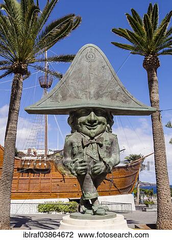 "Statue of a dwarf imitating Napoleon in front of the Museo Naval Santa Maria maritime museum, Santa Cruz, La Palma, Canary Islands, Spain, Europe" View Large Photo Image Stock Image - "Statue of a dwarf imitating Napoleon in front of the Museo Naval Santa Maria maritime museum, Santa Cruz, La Palma, Canary Islands, Spain, Europe". Fotosearch