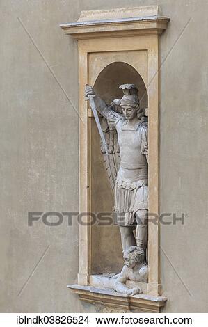 "Statue of an Angel with a sword, Saint Michel Cathedral, Menton, Provence-Alpes-Cote d’Azur, France, Europe" View Large Photo Image Picture - "Statue of an Angel with a sword, Saint Michel Cathedral, Menton, Provence-Alpes-Cote d’Azur, France, Europe". Fotosearch