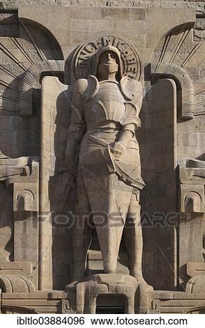 "Statue of Archangel Michael, after the renovation of the Monument to the Battle of the Nations, Leipzig, Saxony, Germany, Europe" View Large Photo Image Stock Photograph - "Statue of Archangel Michael, after the renovation of the Monument to the Battle of the Nations, Leipzig, Saxony, Germany, Europe". Fotosearch
