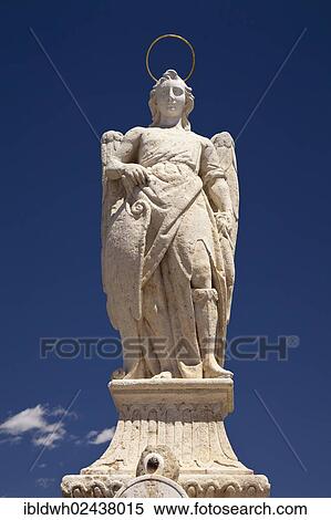 "Statue of Archangel Raphael on the Roman bridge Ponte Romano, Cordoba, Andalusia, Spain, Europe, PublicGround, Europe" View Large Photo Image Stock Photography - "Statue of Archangel Raphael on the Roman bridge Ponte Romano, Cordoba, Andalusia, Spain, Europe, PublicGround, Europe". Fotosearch