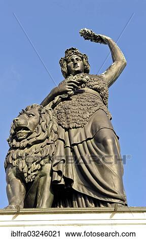 "Statue of Bavaria, Munich, Upper Bavaria, Bavaria, Germany, Europe" View Large Photo Image Stock Image - "Statue of Bavaria, Munich, Upper Bavaria, Bavaria, Germany, Europe". Fotosearch