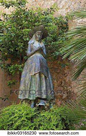 "Statue of Catalina Tomas, the Saint of Valldemossa, Valldemossa, Majorca, Balearic Islands, Spain, Europe" View Large Photo Image Stock Image - "Statue of Catalina Tomas, the Saint of Valldemossa, Valldemossa, Majorca, Balearic Islands, Spain, Europe". Fotosearch
