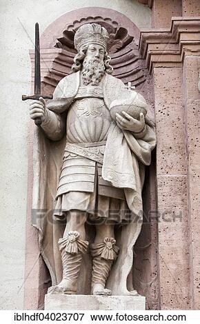 "Statue of Charlemagne, king of the Frankish Empire, Emperor of the Carolingians, Imperial Abbey of Corvey, UNESCO World Heritage Site, Hoxter, North Rhine-Westphalia, Germany, Europe" View Large Photo Image Stock Photo - "Statue of Charlemagne, king of the Frankish Empire, Emperor of the Carolingians, Imperial Abbey of Corvey, UNESCO World Heritage Site, Hoxter, North Rhine-Westphalia, Germany, Europe". Fotosearch