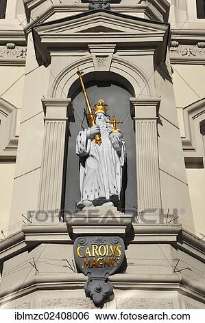 "Statue of Charlemagne, on the baroque facade of the city hall, 1704, Am Markt square 1, Lueneburg, Lower Saxony, Germany, Europe, PublicGround, Europe" View Large Photo Image Stock Photograph - "Statue of Charlemagne, on the baroque facade of the city hall, 1704, Am Markt square 1, Lueneburg, Lower Saxony, Germany, Europe, PublicGround, Europe". Fotosearch