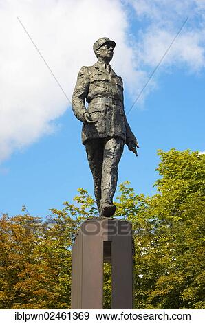 Stock Photo - "Statue of Charles de Gaulle, Champs-Elysees, Paris, France, Europe". Fotosearch