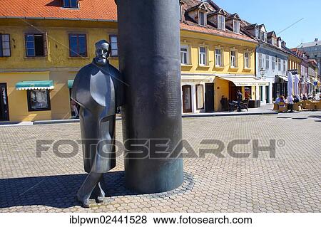 "Statue of Croatian novelist, critic, editor, poet, and dramatist August Senoa by sculptor Marija Ujevic, Vlaka, Zagreb, Croatia, Europe" View Large Photo Image Stock Photo - "Statue of Croatian novelist, critic, editor, poet, and dramatist August Senoa by sculptor Marija Ujevic, Vlaka, Zagreb, Croatia, Europe". Fotosearch