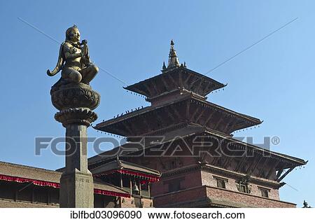 "Statue of Garuda on Patan Durbar Square, a temple at the back, Patan, Lalitpur District, Bagmati Zone, Nepal, Asia" View Large Photo Image Stock Image - "Statue of Garuda on Patan Durbar Square, a temple at the back, Patan, Lalitpur District, Bagmati Zone, Nepal, Asia". Fotosearch