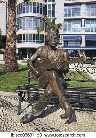 "Statue of John Lennon, Durres, Durres County, Albania, Europe" View Large Photo Image Stock Image - "Statue of John Lennon, Durres, Durres County, Albania, Europe". Fotosearch