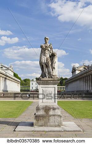 "Statue of King George II as a roman emperor by John Michael Rysbrack, in the grounds of the Royal Naval Hospital, Greenwich, London, London region, England, United Kingdom, Europe" View Large Photo Image Stock Photography - "Statue of King George II as a roman emperor by John Michael Rysbrack, in the grounds of the Royal Naval Hospital, Greenwich, London, London region, England, United Kingdom, Europe". Fotosearch