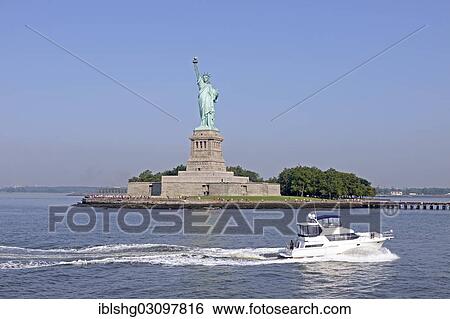 Stock Photograph - "Statue of Liberty, Manhattan, New York City, New York, United States, North America". Fotosearch