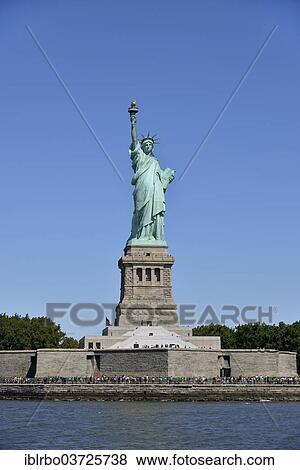 Stock Photo - "Statue of Liberty on Liberty Island, Manhattan, New York City, New York, United States, North America". Fotosearch