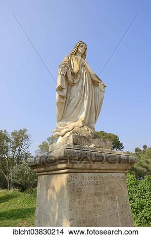 "Statue of Madonna, Abbey of Saint Michel de Frigolet, La montagnette, Bouches-du-Rhone, Provence-Alpes-Cote d'Azur, Southern France, France, Europe" View Large Photo Image Picture - "Statue of Madonna, Abbey of Saint Michel de Frigolet, La montagnette, Bouches-du-Rhone, Provence-Alpes-Cote d'Azur, Southern France, France, Europe". Fotosearch